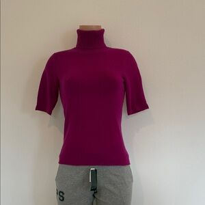 Magaschoni Fuchsia Turtleneck Sweater
